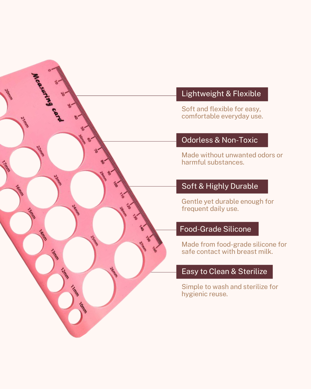 Silicone Nipple Ruler