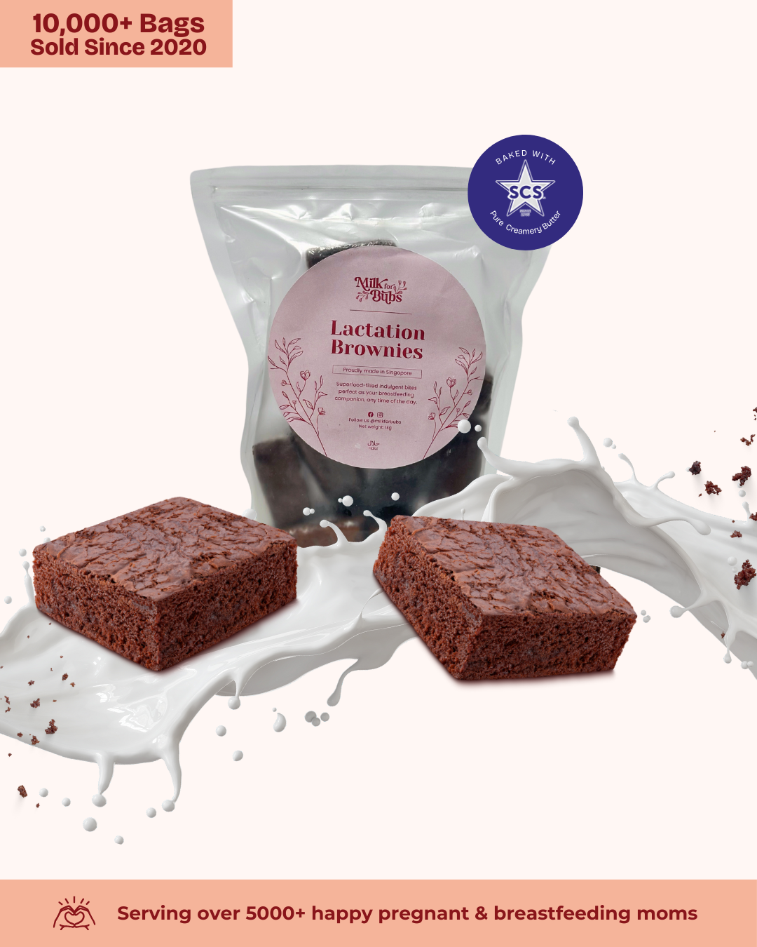 Lactation Brownies For Milk Supply