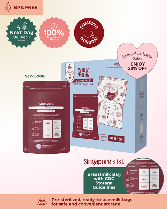 Disposable Milk Storage Bag With Storage Guidelines