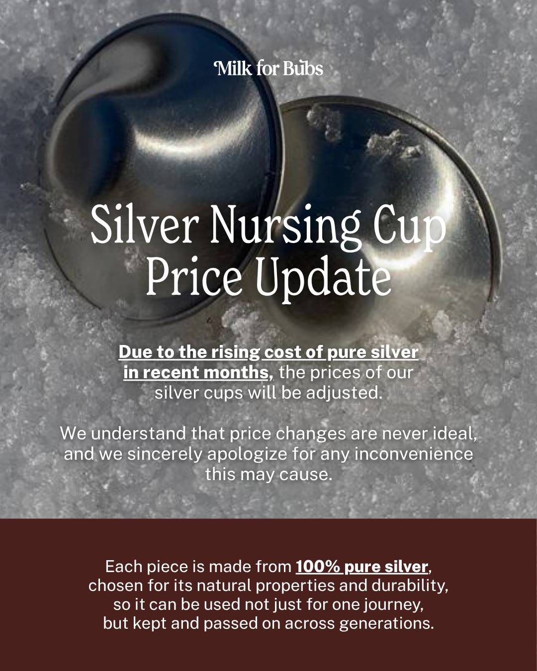 Silver Soothies Nursing Cups