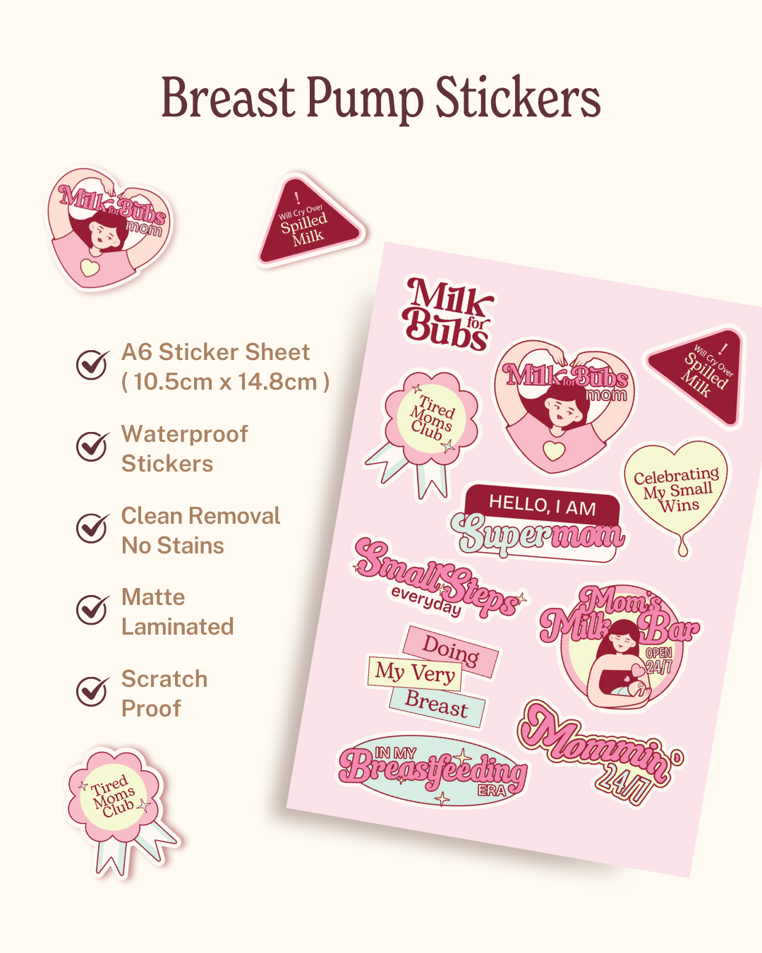 Breast Pump Stickers