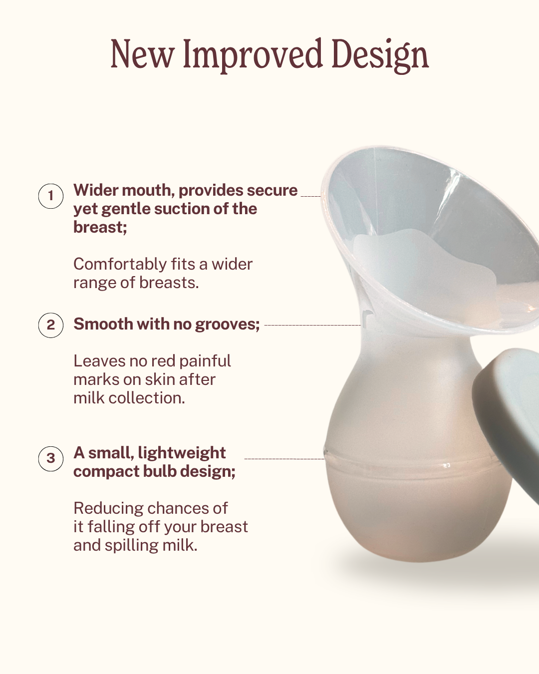 Silicone Breastmilk Collector with Cap Set