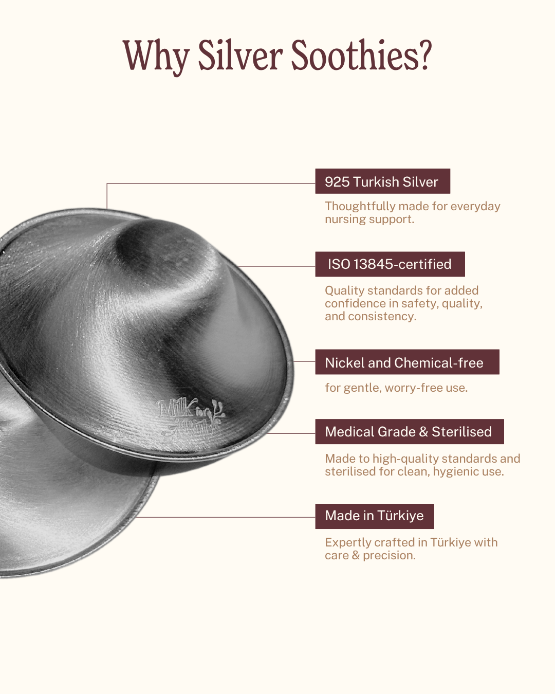 Silver Soothies Nursing Cups
