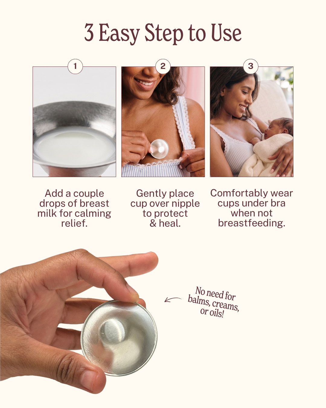 Silver Soothies Nursing Cups